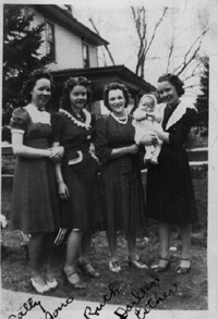 Ione and Sisters - Sally, Ruth, Darlene (niece) and Esther  .: Click to see larger :.