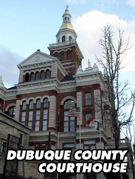 Dubuque County Courthouse, Dubuque, Iowa - October 2000 - visit Iowa's eastern shore for the beautiful turning of the leaves each fall
