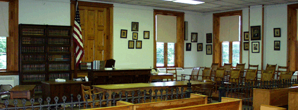 Van Buren County Courthouse, Courtroom, still in use